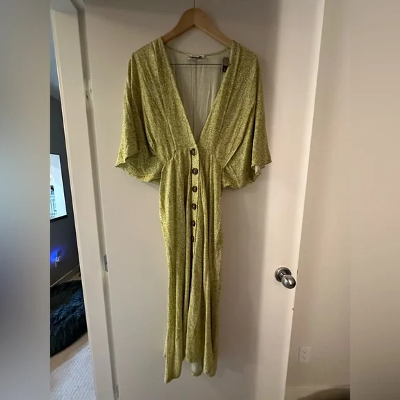 Ana Nata -Mia dress - colour celery foxglove - Picture 4 of 6